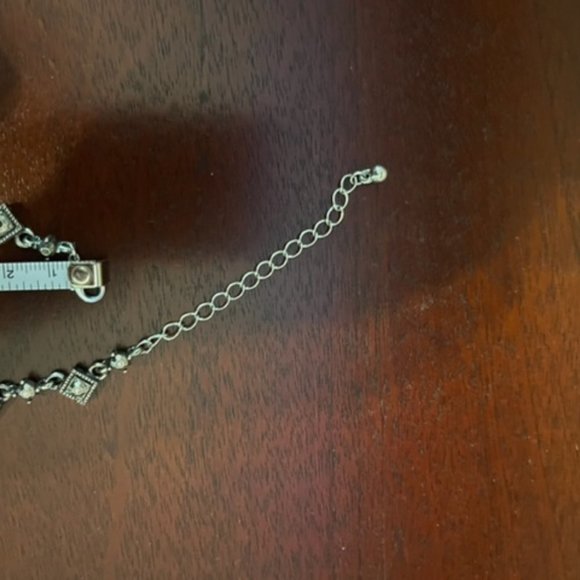 Green stone lariat necklace - Picture 3 of 4